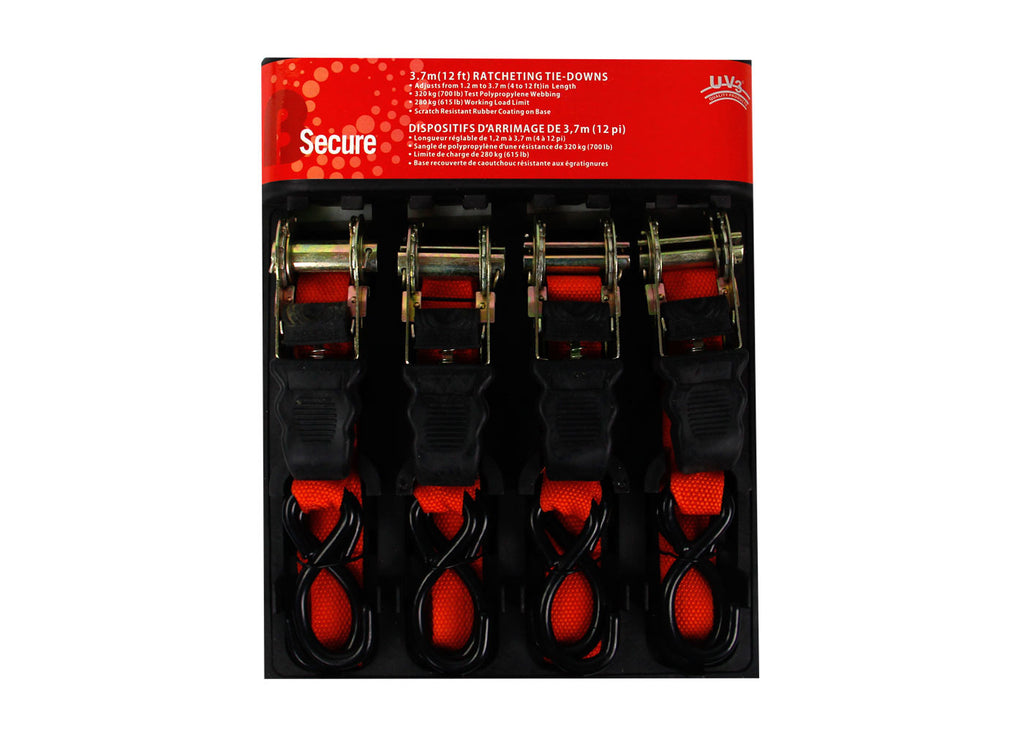 4 Ratcheting Straps